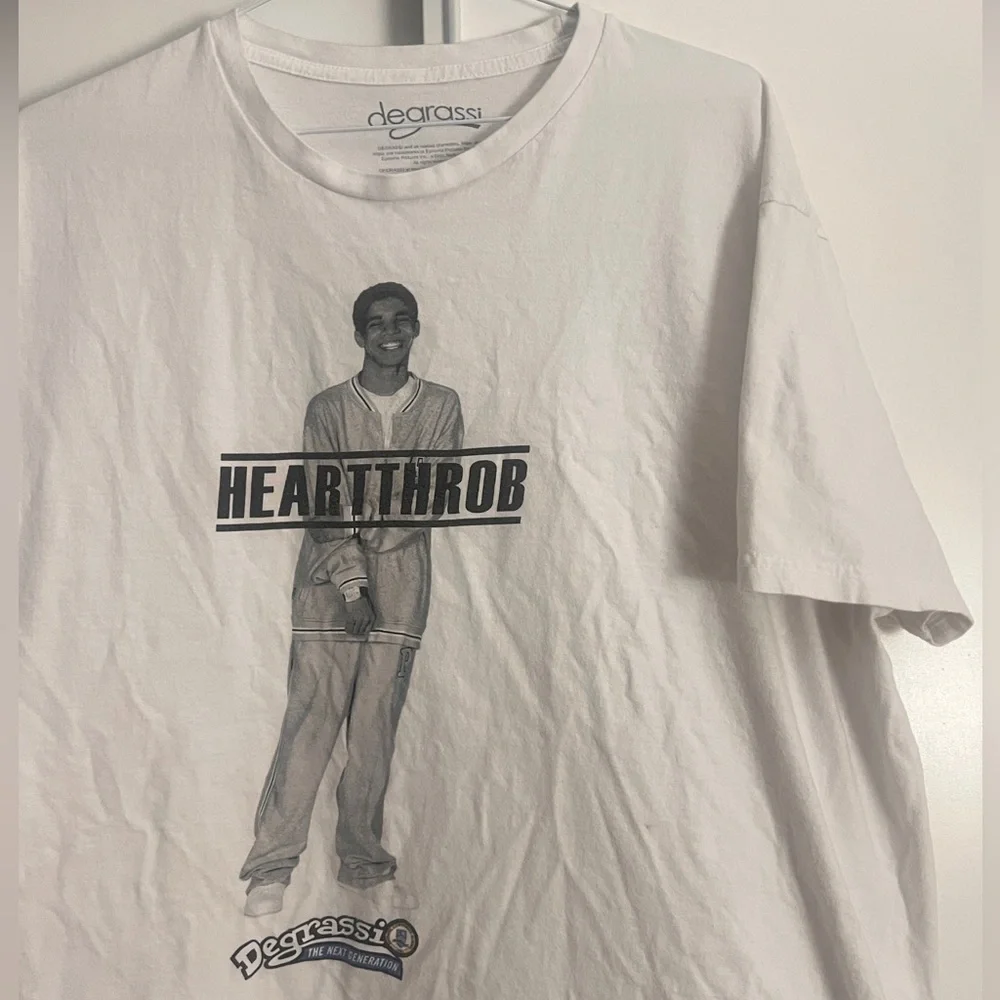 Drake Vintage Degrassi White 'Heartthrob' Graphic Tee - Picture 2 of 4